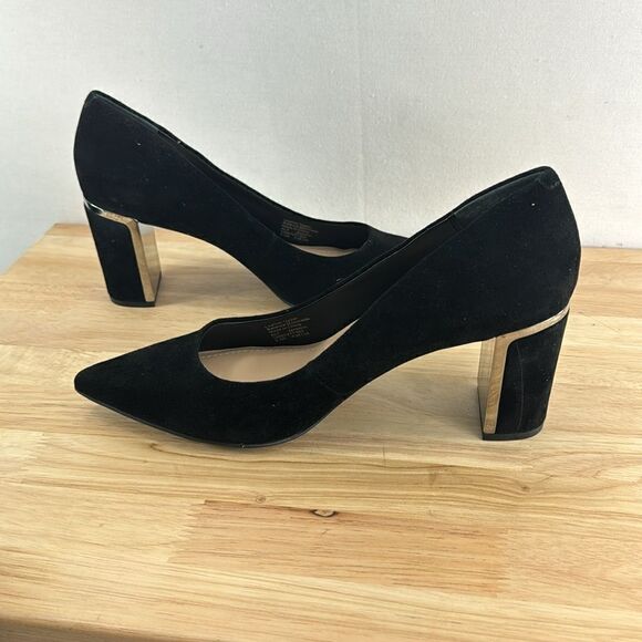 Alfani Step N' Flex Jensonn Block-Heel Pumps- Black Suede- Size 8.5 M- NIB - Picture 4 of 10